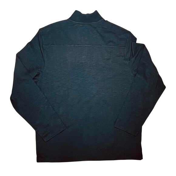 Perry‎ Ellis Black 1/4 Zip Up Polo Style Sweater X LARGE NWT 90s Inspired Casual - Picture 5 of 8